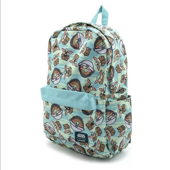 NEW Disney The Child Loungefly Backpack Star Wars: The Mandalorian Bag